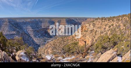 Die Klippen des Waldron Canyon westlich von Hermits ruhen im Winter, Grand Canyon, Arizona, Vereinigte Staaten von Amerika, Nordamerika Copyright: StevenxLove 131 Stockfoto