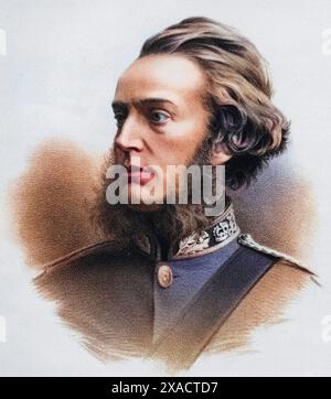 Francis Richard Charteris 10. Earl of Wemyss 1818 - 1914 britischer Whig-Politiker, Historisch, digital restaurierte Reproduktion von einer Vorlage aus dem 19. Jahrhundert, Datum nicht angegeben, Stockfoto