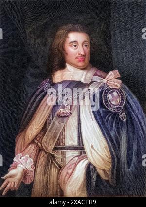 George Monck, 1. Herzog von Albemarle, auch Mönch (geb. 6. Dezember 1608 in Potheridge, Devonshire, gest. 3. Januar 1670 in London) war ein General im Englischen Bürgerkrieg, Historisch, digital restaurierte Reproduktion von einer Vorlage aus dem 19. Jahrhundert, Datum nicht angegeben Stockfoto