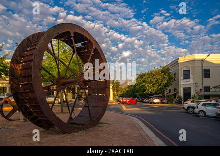Blick auf das Mill Stream Monument, Stellenbosch Central, Stellenbosch, Westkap, Südafrika, Afrika Copyright: FrankxFell 844-33738 Stockfoto