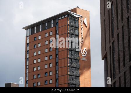 Aston University Unite Studentenunterkunft, Birmingham, Großbritannien Stockfoto