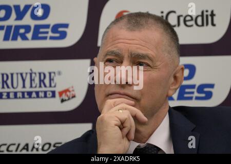 Roma, Italien. Juni 2024. Dobromir Karamarinov während der Pressekonferenz zur Präsentation der 26. Auflage der Leichtathletik-Europameisterschaft 2024 in Rom, Italien - Donnerstag, 6. Juni 2024 - Sport, Leichtathletik (Foto: Fabrizio Corradetti/LaPresse) Credit: LaPresse/Alamy Live News Stockfoto