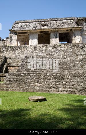 Mexiko, Chiapas, Palenque, Archäologischer Park Palenque, der Palast Stockfoto