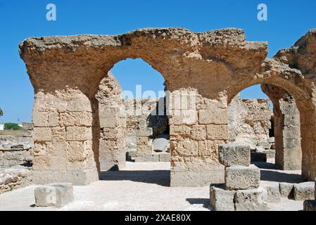 Ruinen des antiken Karthago, Gouvernement Tunis, Tunesien Stockfoto