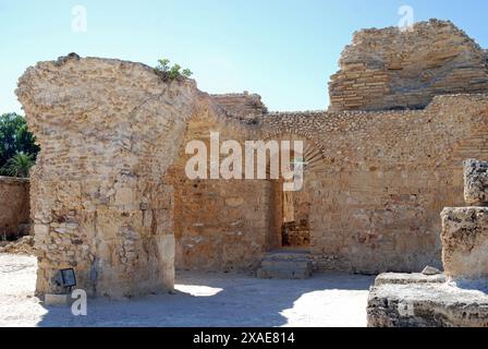 Ruinen des antiken Karthago, Gouvernement Tunis, Tunesien Stockfoto