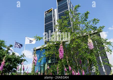 Niederlande Amsterdam. Das EY-Bürogebäude (Ernst & Young) an der Zuidas. Ernst & Young ist ein Dienstleistungsunternehmen im Bereich Buchhaltung und Steuerberatung. Foto: ANP / Hollandse Hoogte / Kim van Dam niederlande Out - belgien Out Stockfoto