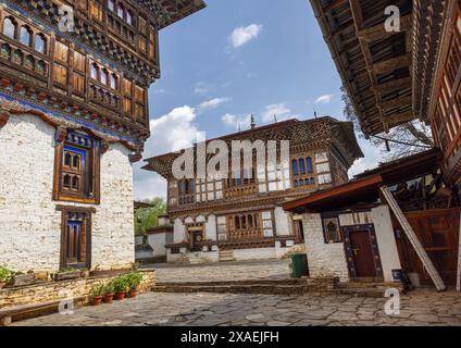 Ogyen Choling Palast und Museum, Bumthang, Ogyen Choling, Bhutan Stockfoto