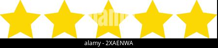 Bewertungsservice und hochwertige Bewertungen und Feedback von Kunden in einem einfachen Stil. Stock Vektor