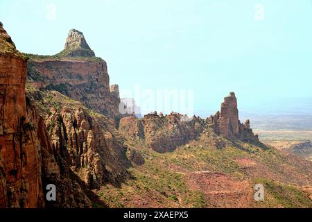 Tigray Mountains und Gheralta Klöster Stockfoto