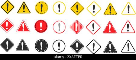 Symbol „Achtung“. Warnsymbol. Stock Vektor