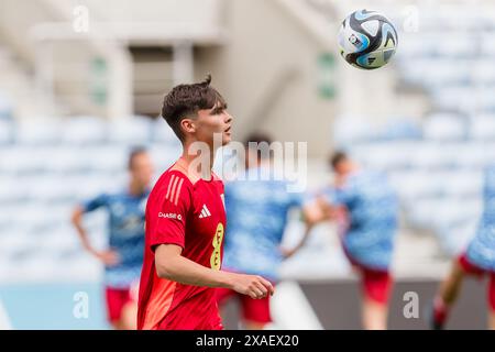 ALGARVE, PORTUGAL - 6. JUNI 2024: Während des internationalen Freundschaftsspiels zwischen Gibraltar und Cymru in der Estadio Algarve in Portugal am 6. Juni. (Bild von John Smith/FAW) Stockfoto