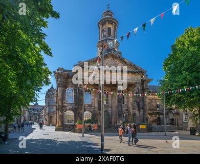 Lancaster City Museum am Marktplatz im Zentrum von Lancaster, Lancashire, Großbritannien Stockfoto