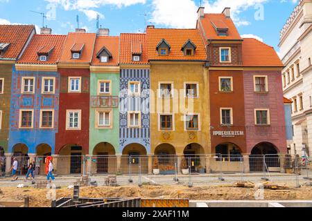 posen. polen. Wiederaufbau des alten Marktplatzes Stockfoto