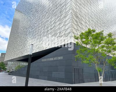 Perelman Performing Arts Center, Außenansicht des Gebäudes, New York City, New York, USA Stockfoto