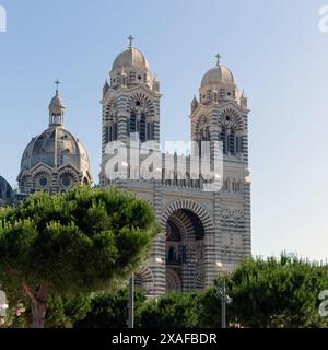 MARSEILLE, FRANKREICH - 19. MAI 2024: Außenansicht der Kathedrale von Marseille (Cathedrale de la Major) Stockfoto