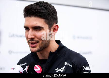 Montréal, Kanada, 06.06.2024, OCON Esteban (fra), Alpine F1 Team A524, Porträt während des Formel 1 AWS Grand Prix du, Kanada. , . Formel-1-Weltmeisterschaft vom 07. Bis 09. Juni 2024 auf dem Circuit Gilles Villeneuve in Montréal, Kanada - Foto Eric Alonso/DPPI Credit: DPPI Media/Alamy Live News Stockfoto