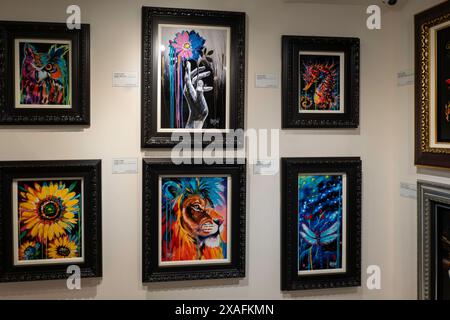 Das Park West, Fine Art Museum and Gallery befindet sich in Soho, 2024, New York City, USA Stockfoto