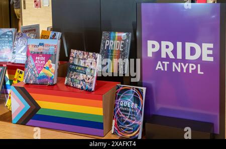 Buchausstellung in der Stavros Niarchos Foundation Library (SNFL), 455 Fifth Avenue, New York City, USA 2024 Stockfoto