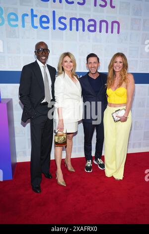 Bruce Darnell, Frauke Ludowig, Marcel Remus und Mareile Hoeppner bei der Bertelsmann Party am 6.06.2024 in Berlin Stockfoto