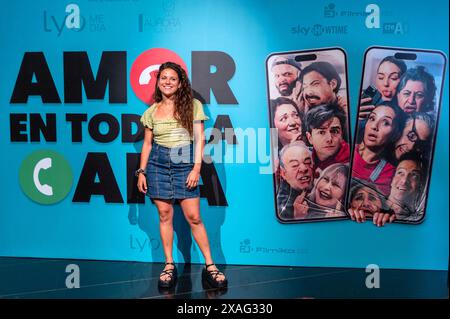 Madrid, Madrid, Spanien. Juni 2024. NATALIA ZAMORA, spanische Schauspielerin. (Kreditbild: © Oscar Manuel Sanchez/ZUMA Press Wire) NUR REDAKTIONELLE VERWENDUNG! Nicht für kommerzielle ZWECKE! Stockfoto