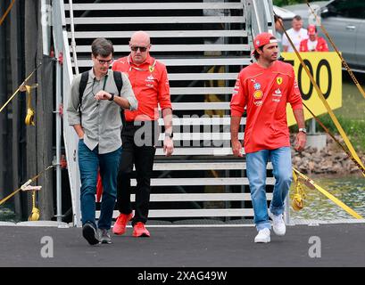 Montreal, Kanada. Juni 2024. 06.06.2024, Circuit Gilles-Villeneuve, Montreal, FORMEL 1 AWS GRAND PRIX DU CANADA 2024, im Bild Carlos Sainz Jr. (ESP), Scuderia Ferrari HP/dpa/Alamy Live News Stockfoto