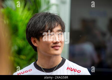 FAHRER während des Formel 1 AWS Grand Prix du Canada 2024, Montreal, Quebec, Kanada, vom 6. Bis 9. Juni - Rang 9 von 24 der F1-Weltmeisterschaft 2024 Stockfoto