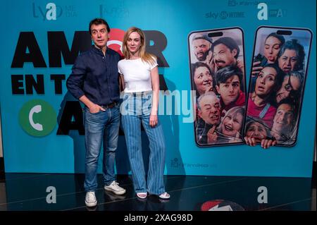 Madrid, Madrid, Spanien. Juni 2024. MARTA HAZAS, spanische Schauspielerin – JAVIER VEIGA, spanischer Schauspieler. (Kreditbild: © Oscar Manuel Sanchez/ZUMA Press Wire) NUR REDAKTIONELLE VERWENDUNG! Nicht für kommerzielle ZWECKE! Stockfoto