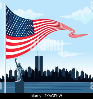 USA Unabhängigkeitstag Vektor Stock Vektor