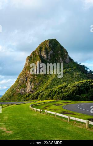 Paritutu Rock in New Plymouth - Neuseeland Stockfoto