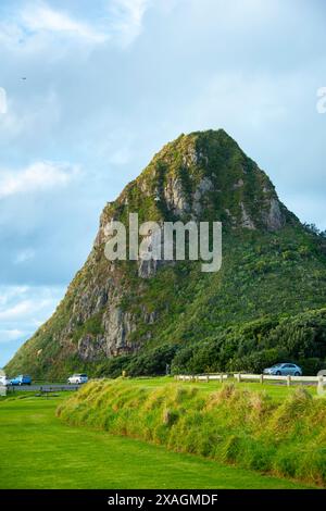 Paritutu Rock in New Plymouth - Neuseeland Stockfoto