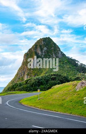 Paritutu Rock in New Plymouth - Neuseeland Stockfoto