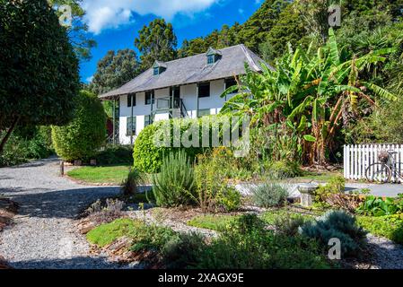 Pompallier House wurde 1841-42 im Dorf Russell (Maori: Kororāreka) Neuseeland für die französische katholische Mission errichtet Stockfoto