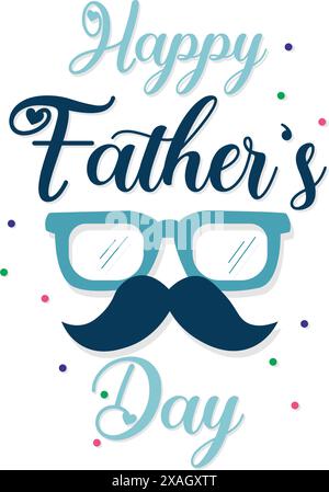 Glückliche Vatertag Stock Vektor