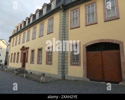 Goethehaus in Weimar in diesem Haus am Frauenplan lebte Johann Wolfgang von Goethe 50 Jahre lang bis zu seinem Tod im Jahre 1832. *** Goethe-Haus in Weimar Johann Wolfgang von Goethe lebte in diesem Haus nach dem Frauenplan 50 Jahre bis zu seinem Tod 1832 Copyright: XStopperx/xEibner-Pressefotox EP asr Stockfoto