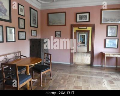 Goethehaus in Weimar in diesem Haus am Frauenplan lebte Johann Wolfgang von Goethe 50 Jahre lang bis zu seinem Tod im Jahre 1832. *** Goethe-Haus in Weimar Johann Wolfgang von Goethe lebte in diesem Haus nach dem Frauenplan 50 Jahre bis zu seinem Tod 1832 Copyright: XStopperx/xEibner-Pressefotox EP asr Stockfoto