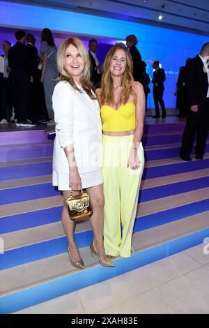 Frauke Ludowig, Mareile Hoeppner bei der Bertelsmann Party in der Berliner Repräsentanz Bertelsmann in Berlin 06.06.2024 *** Frauke Ludowig, Mareile Hoeppner bei der Bertelsmann Party in der Bertelsmann Berliner Repräsentanz in Berlin 06 06 2024 Stockfoto