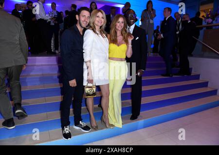 Marcel Remus, Frauke Ludowig, Mareile Hoeppner und Bruce Darnell bei der Bertelsmann Party in der Berliner Repräsentanz Bertelsmann in Berlin 06.06.2024 *** Marcel Remus, Frauke Ludowig, Mareile Hoeppner und Bruce Darnell bei der Bertelsmann Party in der Bertelsmann Berliner Repräsentanz in Berlin 06 06 2024 Stockfoto