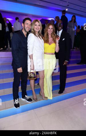 Marcel Remus, Frauke Ludowig, Mareile Hoeppner und Bruce Darnell bei der Bertelsmann Party in der Berliner Repräsentanz Bertelsmann in Berlin 06.06.2024 *** Marcel Remus, Frauke Ludowig, Mareile Hoeppner und Bruce Darnell bei der Bertelsmann Party in der Bertelsmann Berliner Repräsentanz in Berlin 06 06 2024 Stockfoto