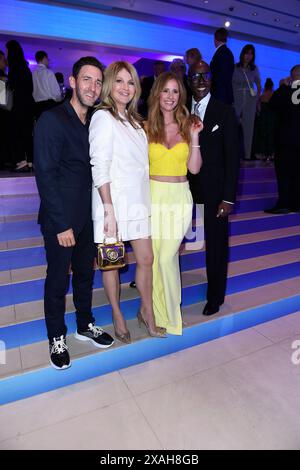 Marcel Remus, Frauke Ludowig, Mareile Hoeppner und Bruce Darnell bei der Bertelsmann Party in der Berliner Repräsentanz Bertelsmann in Berlin 06.06.2024 *** Marcel Remus, Frauke Ludowig, Mareile Hoeppner und Bruce Darnell bei der Bertelsmann Party in der Bertelsmann Berliner Repräsentanz in Berlin 06 06 2024 Stockfoto