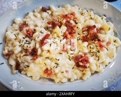 Das nationale, verrückte Essen der slowakei ist ein schöner Hintergrund Stockfoto