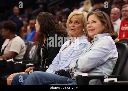 Washington, DC, USA. Juni 2024. Kim Mulkey war beim WNBA-Spiel zu sehen, bei dem die Washington Mystics der WNBA am 6. Juni 2024 in der Capital One Arena in Washington, DC, Gastgeber des Chicago Sky waren Stockfoto