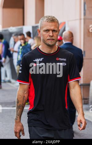 Circuit de Monaco, Monte-carlo, Monaco. 26.Mai 2024; Kevin Magnussen aus Dänemark und MoneyGram Haas F1-Team während des Formel-1-Grand Prix von Monaco Stockfoto