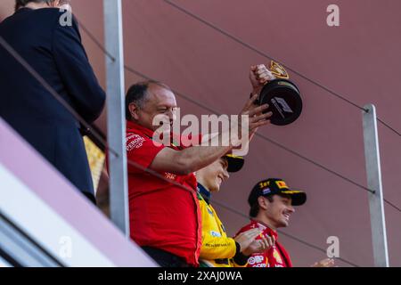 Circuit de Monaco, Monte-carlo, Monaco. 26.Mai 2024; Frederic Vasseur von Frankreich und Scuderia Ferrari während des Grand Prix von Monaco in der Formel 1 Stockfoto