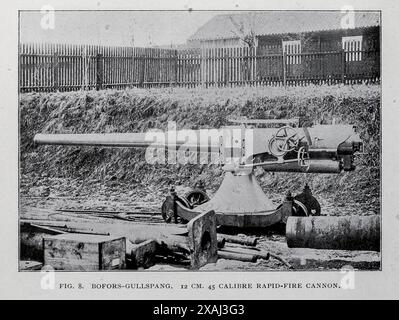 BOFORS-GULLSPANG. SCHNELLFEUER-KANONE IM KALIBER 12 CM 45. Aus dem Artikel DIE EISENINDUSTRIE SCHWEDENS. Von David A. Louis. Aus dem Engineering Magazine widmet sich Industrial Progress Band XVII 1899 The Engineering Magazine Co Stockfoto