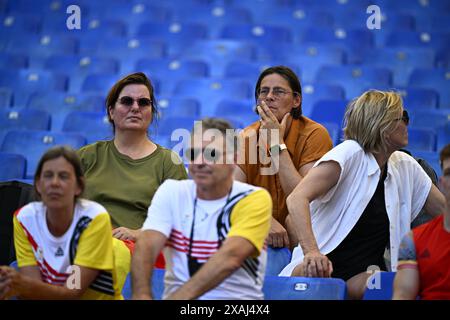 Rom, Italien. Juni 2024. Coach Tia Hellebaut wurde während der Leichtathletik-Europameisterschaften am Freitag, den 7. Juni 2024 in Rom, Italien, gezeigt. Die Leichtathletik-Europameisterschaften finden vom 7. Bis 12. Juni statt. BELGA FOTO JASPER JACOBS Credit: Belga News Agency/Alamy Live News Stockfoto