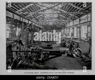 ZYLINDERWERKSTATT, LOKOMOTIVWERK SCHENECTADY. Aus dem Artikel ENGLISH AND AMERICAN LOKOMOTIVE BUILDING Part II von Charles Rous-Marten. Aus dem Engineering Magazine widmet sich Industrial Progress Band XVII 1899 The Engineering Magazine Co Stockfoto