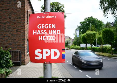 SPD-Wahlplakat Stockfoto