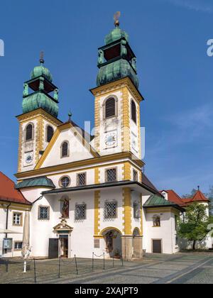 Wallfahrtskirche Mariahilf, Kloster Pauline, drei-Flüsse-Stadt Passau, Niederbayern, Bayern, Deutschland Stockfoto