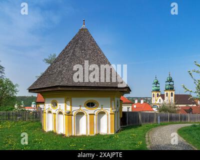 Wallfahrtskirche Mariahilf, Kloster Pauline, drei-Flüsse-Stadt Passau, Niederbayern, Bayern, Deutschland Stockfoto