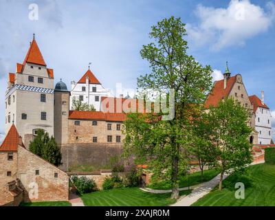 Historisches Schloss Trausnitz in Landshut, Niederbayern, Bayern, Deutschland, Europa Stockfoto